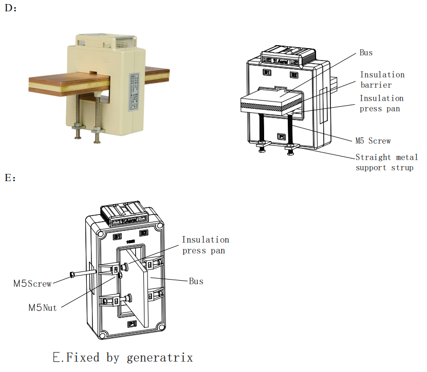 AKH-0.66 P protection current transformer installation