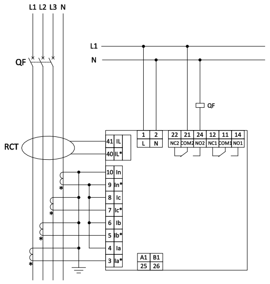 ALP220-EF - 3p4w wiring - 1