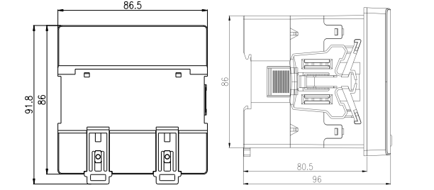 APM521 - din rail installation