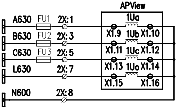 APView400 - wiring - 3PT Voltage wiring