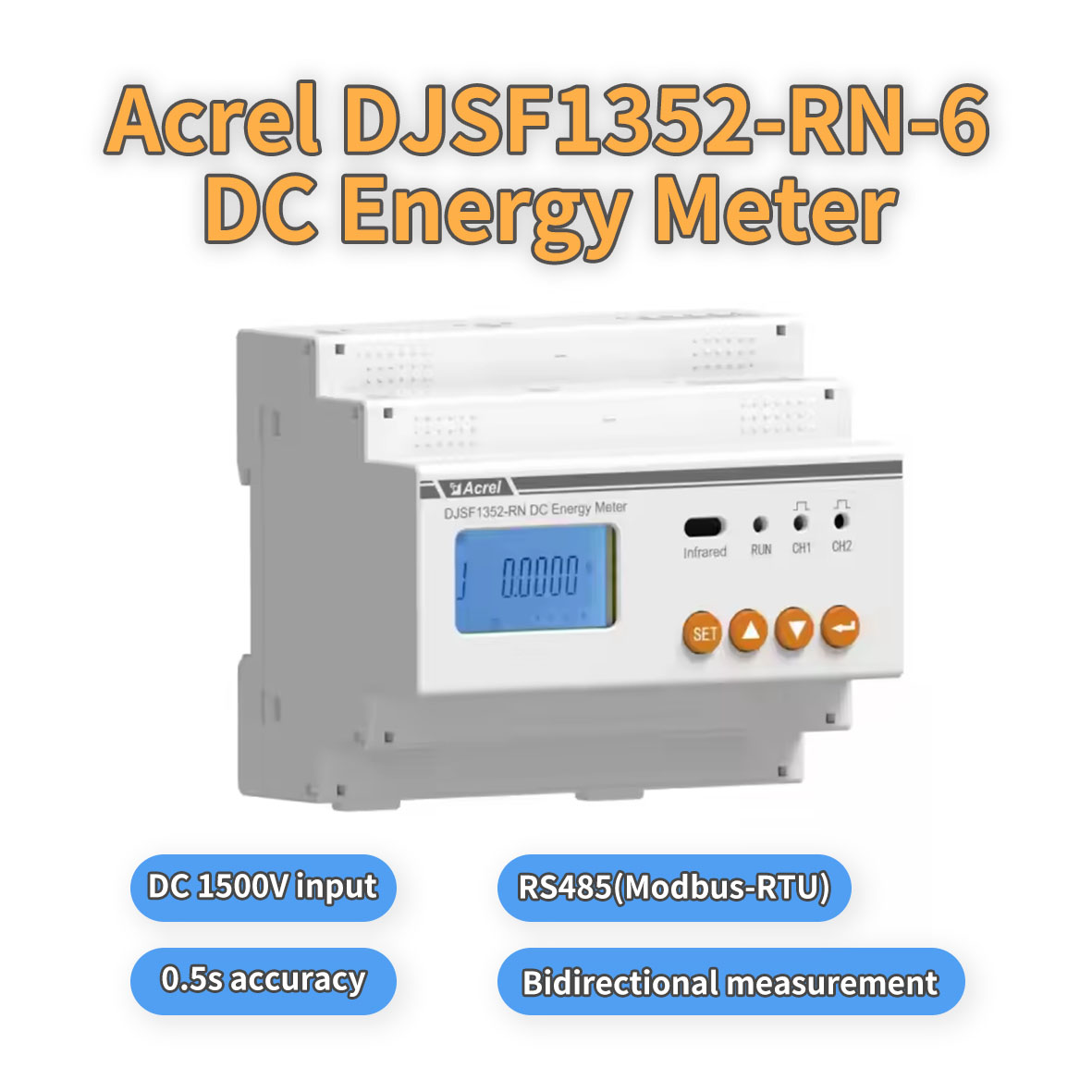 Acrel Multi-channel DC Energy Meter - 1