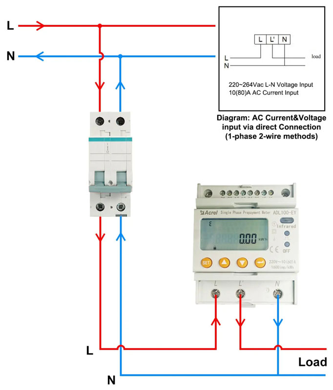 Power_Wiring_of_ADL100-EY_1-phase_2-wire_via_direct_connect